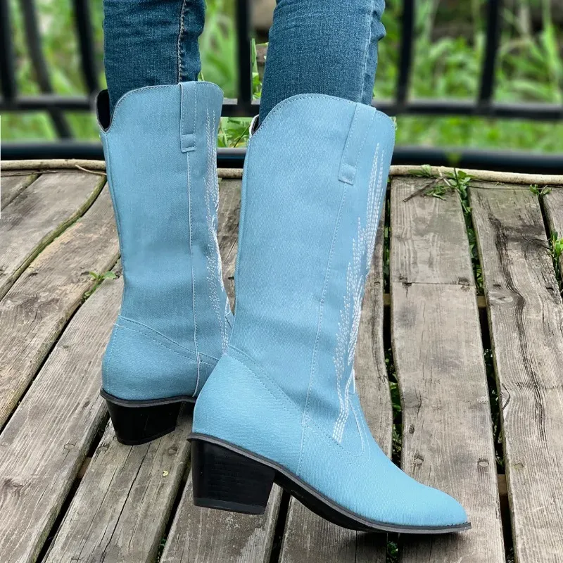 Square toe calf boots sale