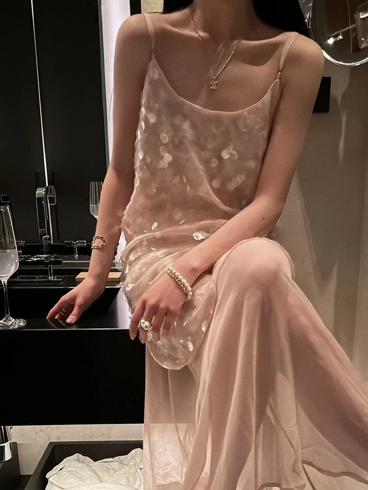 2024 New Style San Dro Sequin Camisole Bronx And Banco Dress High 