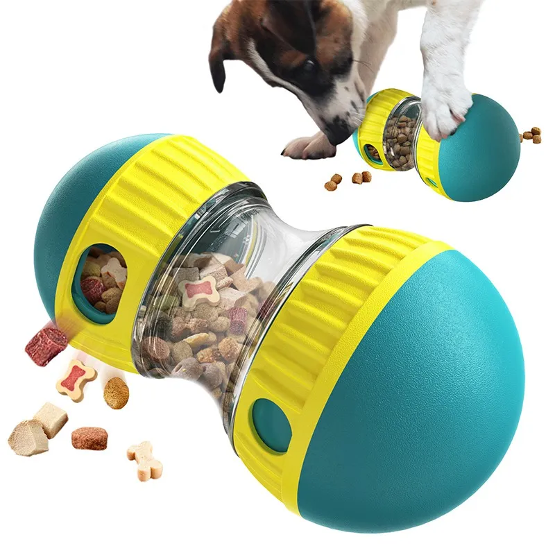 DHgate Upgraded Dog Puzzle Toys Interactive Treat Dispensing Slow Feeder BPA Free Plastic for Small Dogs and Puppy Training Indoor Outdoor Fun Pet Supplies
