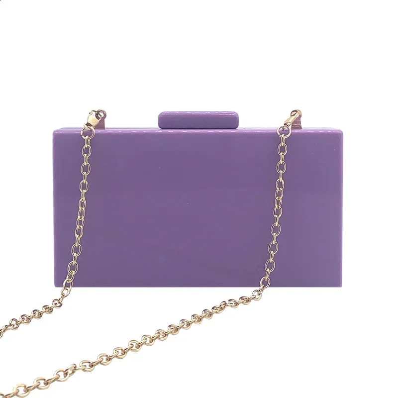 Evening Clutch Purses: Elegant Acrylic Crossbody Bag, Purple Handbags for  Women, Wedding Special Occasions