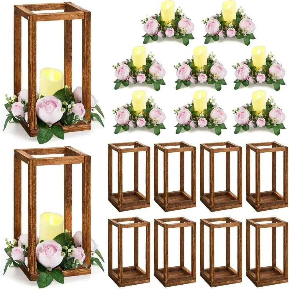 Portavelas De Madera Rústica Para Centros De Mesa De Boda, 30 Coronas De  Eucalipto, Decoraciones De Mesa, Regalo De Fiesta De 81,98 € | DHgate, image size:1000x1000