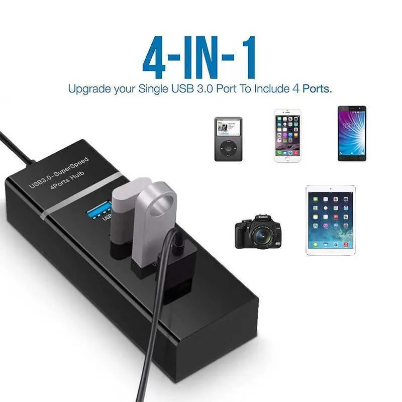USB 3.0 5Gbps high-speed USB hub with 3 0 4 ports for PC computer docking station adapter splitter for hard disk mouse keyboard CL240905