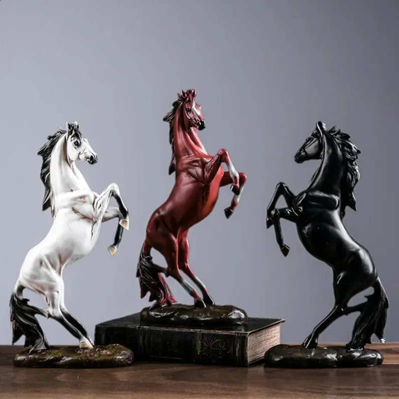 Sculpture De Cheval Moderne En Résine Blanche :... Du 19,78 € | DHgate