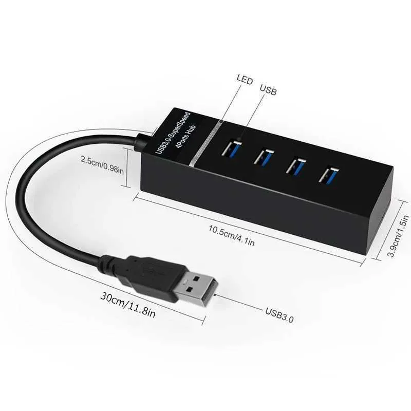 USB 3.0 5Gbps high-speed USB hub with 3 0 4 ports for PC computer docking station adapter splitter for hard disk mouse keyboard CL240905