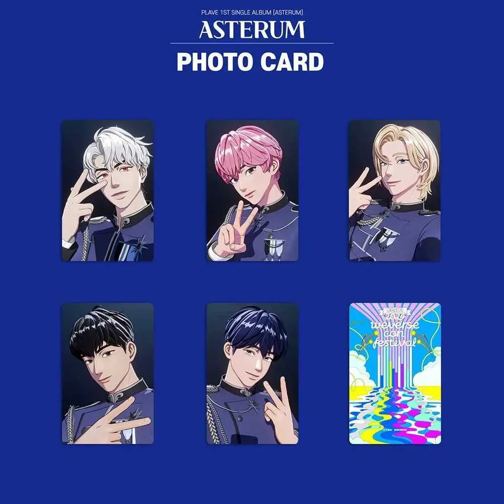 Kpop Idol PLAVE Album Asterum Photo Card Fans Mediheal Gift