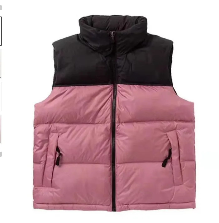 Männer Puffer Gilet Herendesigner Nordweste Weste Waistcoat Fiedermaterial locker Grafit Mantel Gesiicht gro schwaarz a wäiss Markequalitéit,Produktlancéiere_voghion.com