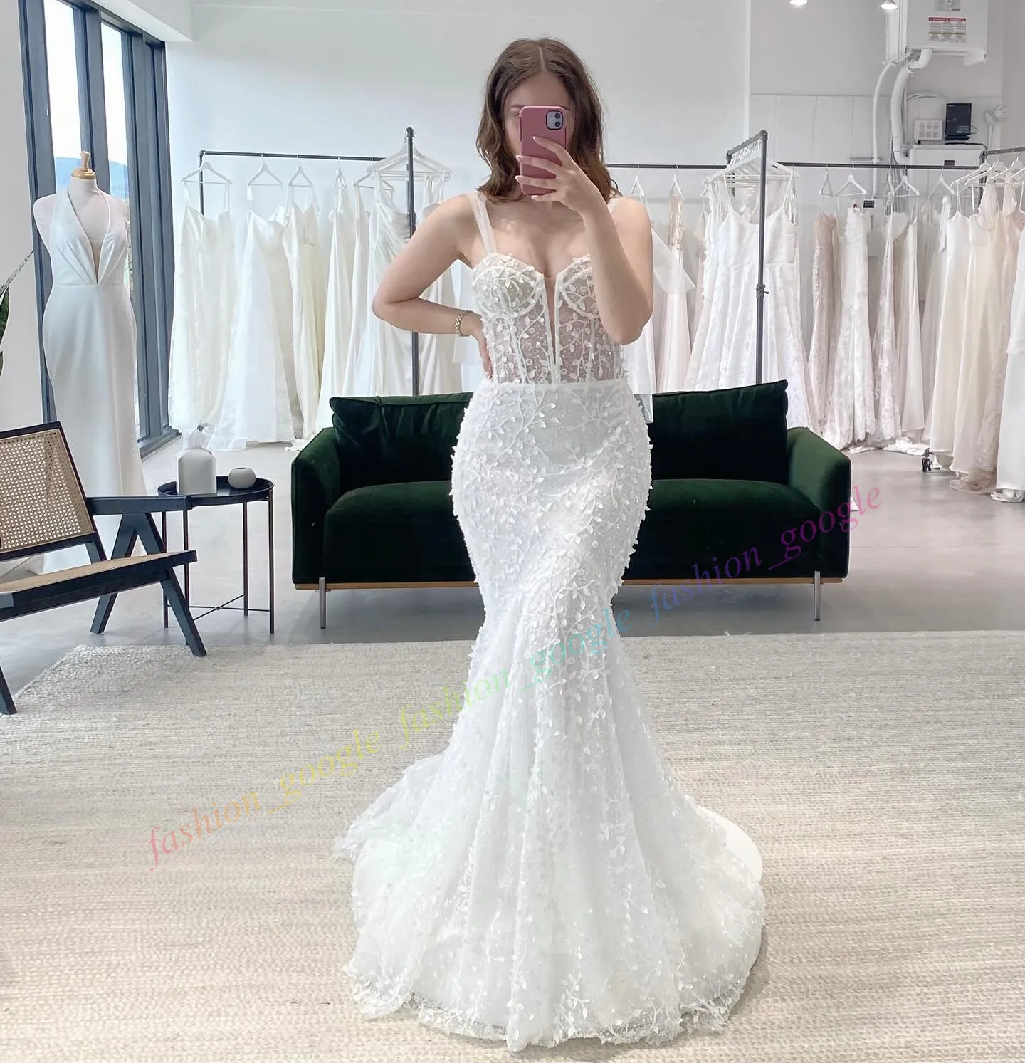 beaded bodice tulle wedding dress Davinci Bridal 50440 Long Tulle Ballgown Beaded Sheer Bodice Wedding Dress 28 / White/White main image 1