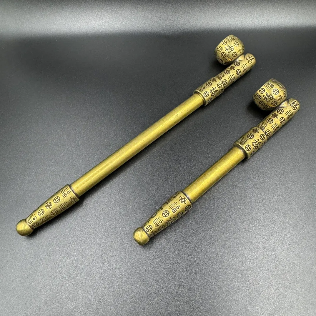 pot cigarette holder Smoking Pipes Pure Copper Dry Tobacco Pole Brass... From Crystalsquare,  $28.86