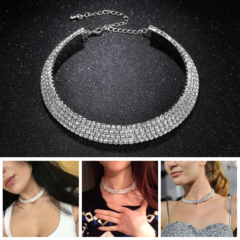 ★PEARLY MORE★ crystal choker necklace Amazon.com: Wiwpar Pearl Choker Necklace Rhinestone Crystal