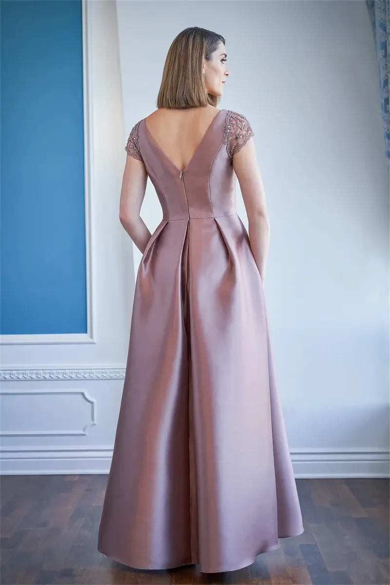 Elegant Mother Bride Dresses Satin V Neck A Line Gown... From Dreamweddings, $95.53 | DHgate.Com Elegant Mother Bride Dresses Satin V Neck A Line Gown... From Dreamweddings, $95.53 | DHgate.Com