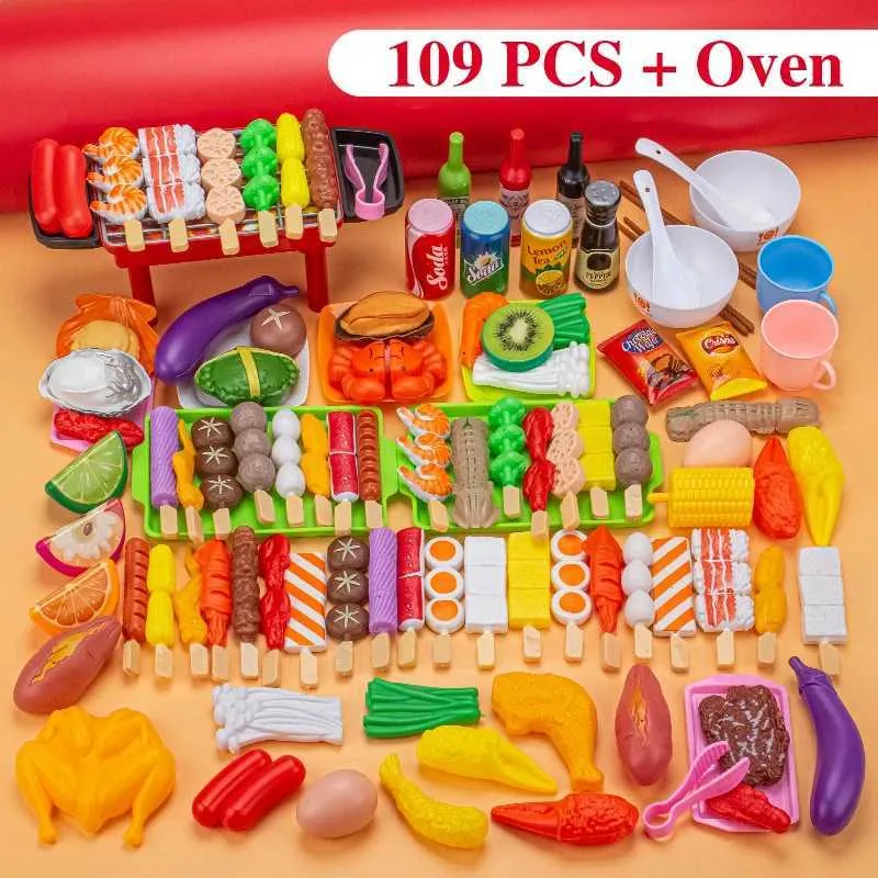 Play Kitchen Food Set Para Niños Mini Juguetes De Comida, Cocción