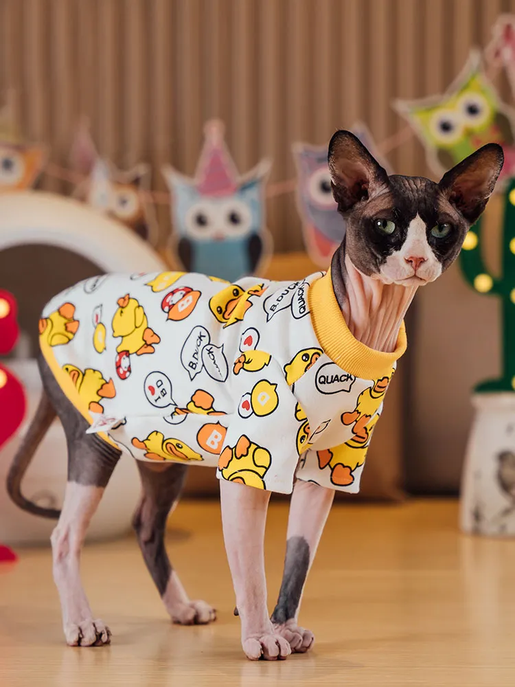 Cute Cat Baby Cat Shirt Stylish Spring Cotton Cat Sweatshirt