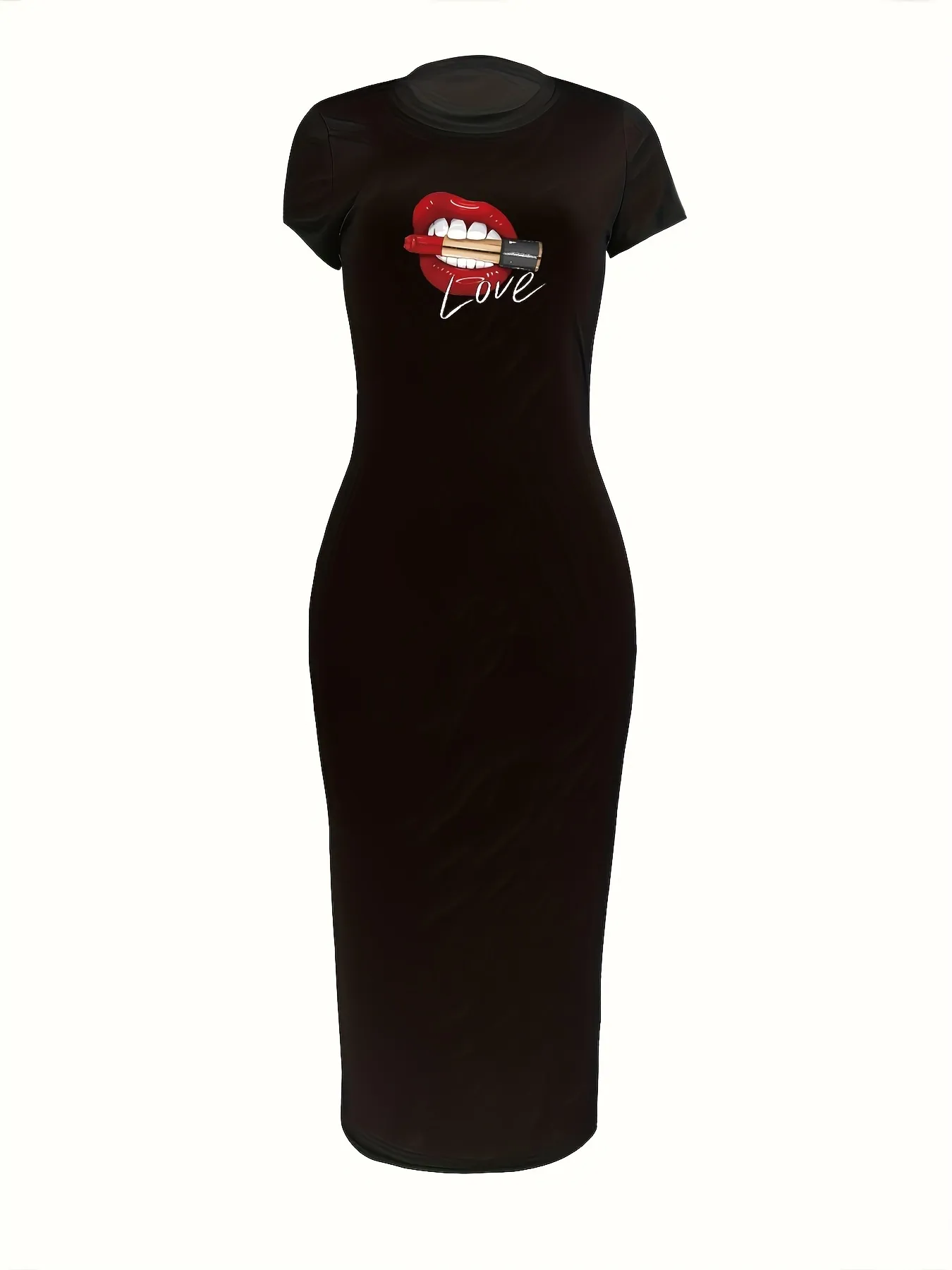 chinese dress ladies Long Sleeve A-Line Mini Dress in Black - 10 / Regular