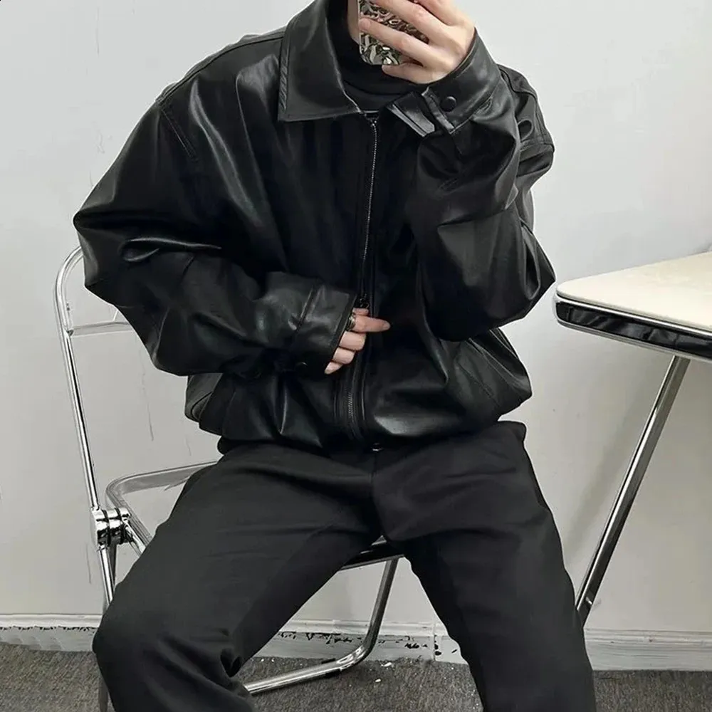 Mens Faux Leather Jackets Stylish Autumn Winter From Zara03