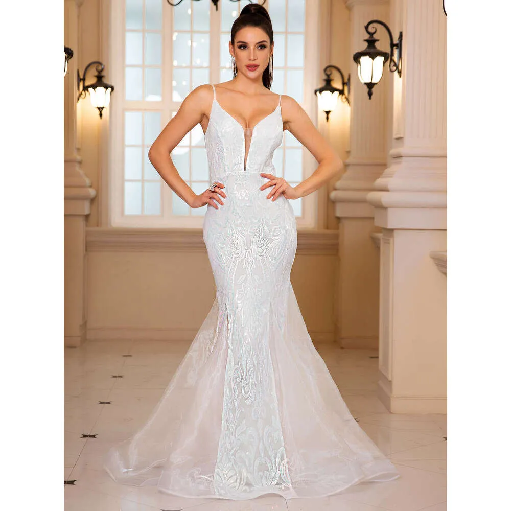 Robe De Soirée Rouge En Dentelle Et Paillettes Marina - Dos Découpé - Taille 6 - Neuve Avec étiquette