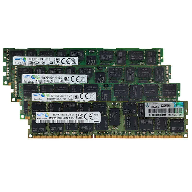 Server DDR3 DDR3L REGECC RAM Registered Memory 32GB 16GB 8GB 4GB Memoria Not-Compatible With Desktop Computer