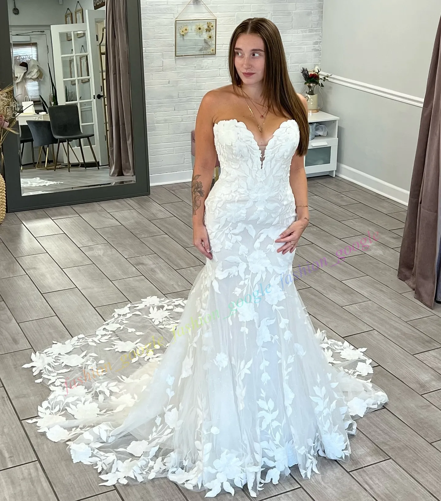 Floral Lace Wedding Dress Illusion Sweetheart V Neck... From Fashion_google, $199.73 | DHgate.Com Floral Lace Wedding Dress Illusion Sweetheart V Neck... From Fashion_google, $199.73 | DHgate.Com