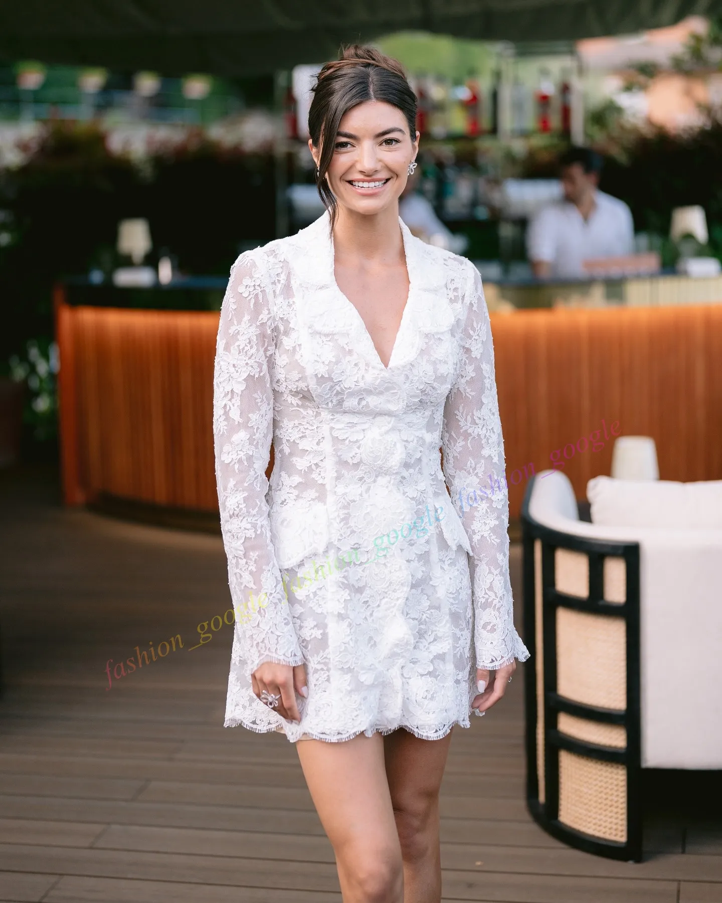 Casual ivory lace dress sale