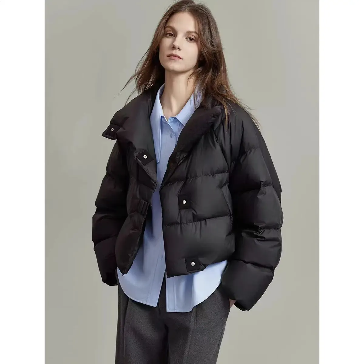 Economize muito em Coreia Winter Fashion Women Jacket Jaqueta De Inverno  Marrom Feminina: Casaco Espessado De Estilo Coreano De Algodão Curto Para O 