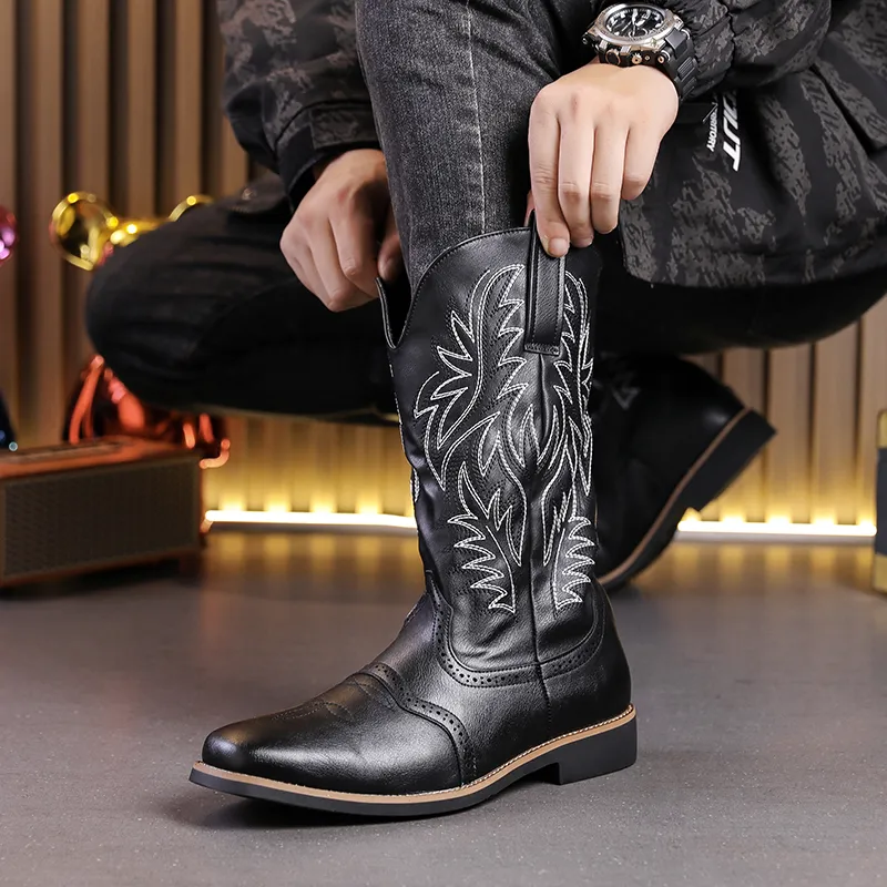 Retro Embroidered Western Cowboy Boots Premium Quality, Shop Now
