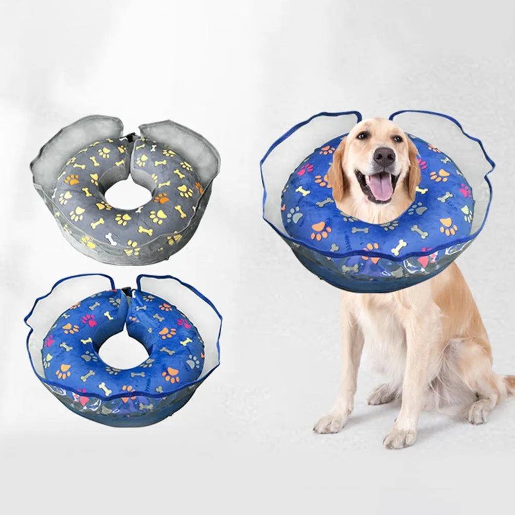 Save Big on Bulk Pet Recovery Collar Inflatable Dog Collar: Soft Cone  Collar, Adjustable Pet Recovery Collar With Elastic Band, Quick Release,  Anti