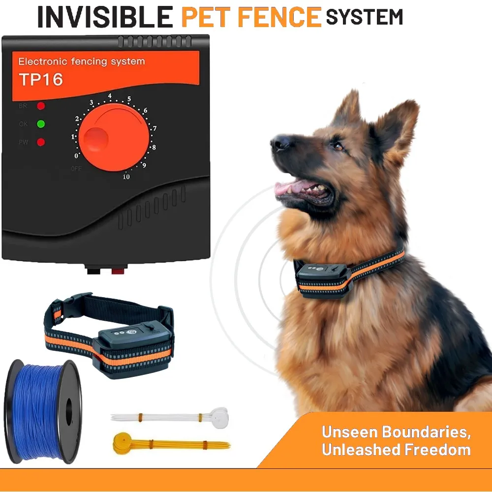 Thick Cable Electric Dog Fence, Rechargeable Waterproof Training