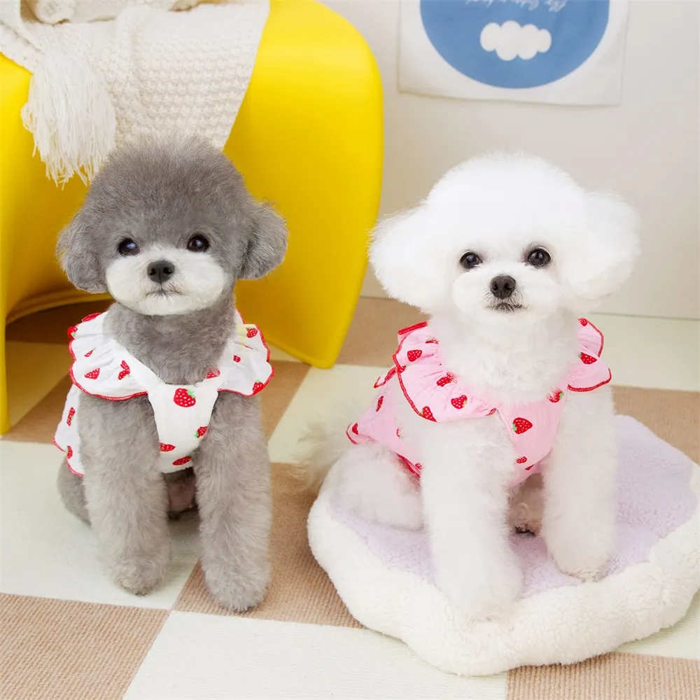 fashion nova cocktail dress KUTKUT Cute Florals Pattern Dog Dress with Lovely Bow Pet Apparel Dog  Clothes for Small Dogs and Cats