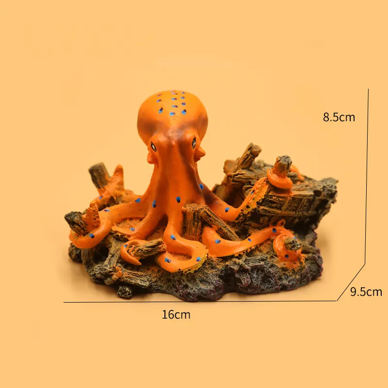 Octopus Resin octopus ornament for Fish Tank Landscaping and