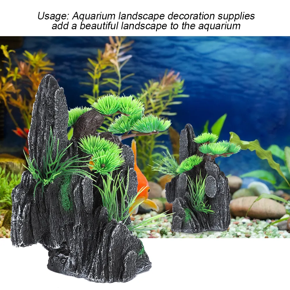 Mountain View Certilogo Stone Island Aquarium Ornament For Fish Tank Decoration And Small Plants From Dh5285002 14.77 DHgate.Com