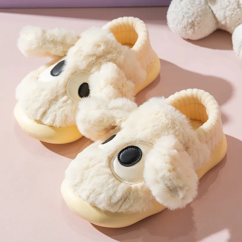 Joules Slippers Faux Fur Next Dog Slippers ANYEI Women's Cotton