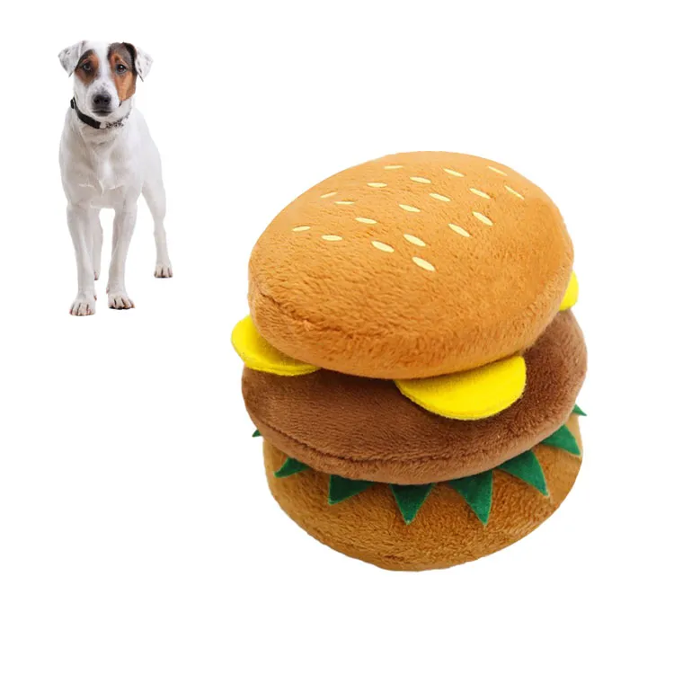 Hamburger squeaky toy 2025