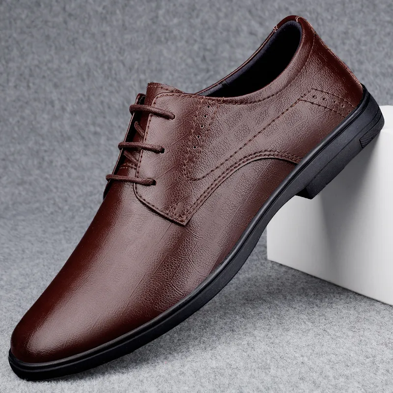 Luxury Brand Mens Casual Shoes Genuine Leather Men Bussiness
