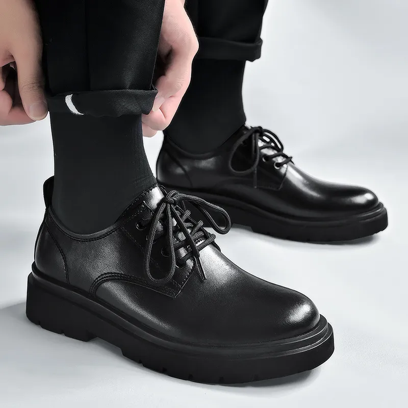 chinese dress ladies Flatform Lace-up Derby Shoes | Streets of Seoul