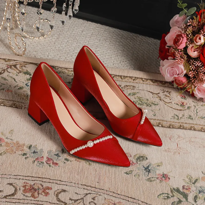 Wholesale Korean Style Womens Silk Pumps, Champagne Color... At Only $26.2  | DHgate.Com