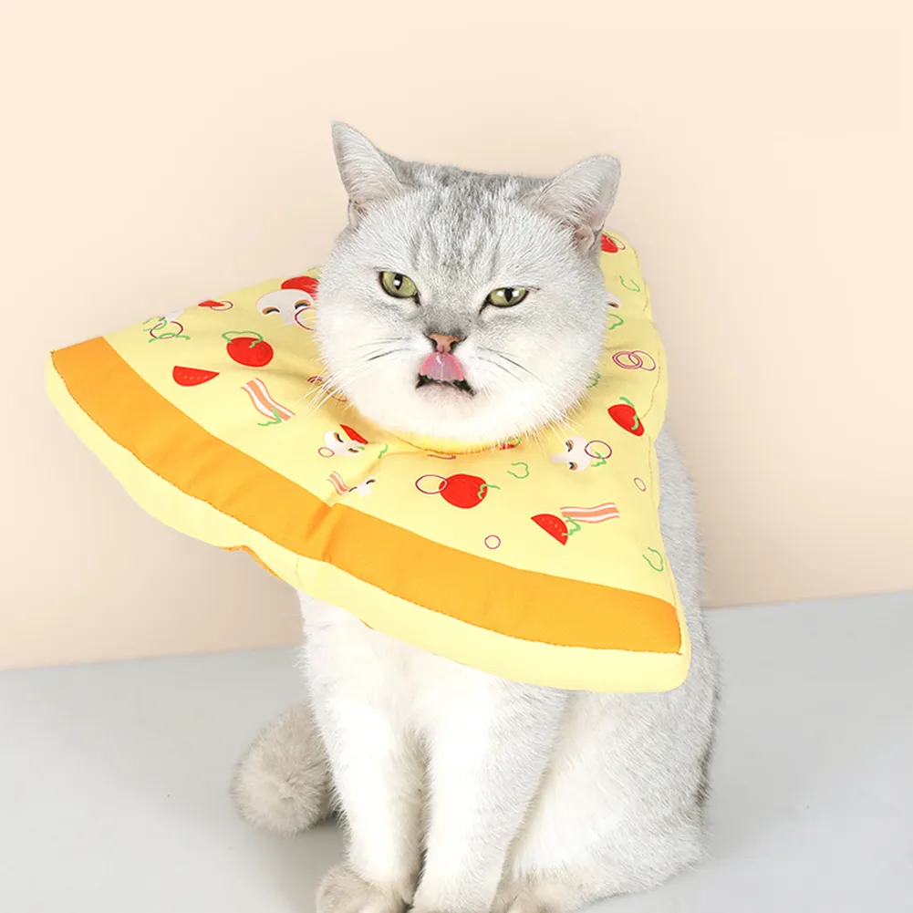 Wholesale Adjustable Pizza Shaped Cat Neck Wound Protection For Neck Protection And Healing Elizabethan Style Wound Collary With E Collars From Dh1103307315 Bulk 33.76 DHgate.Com