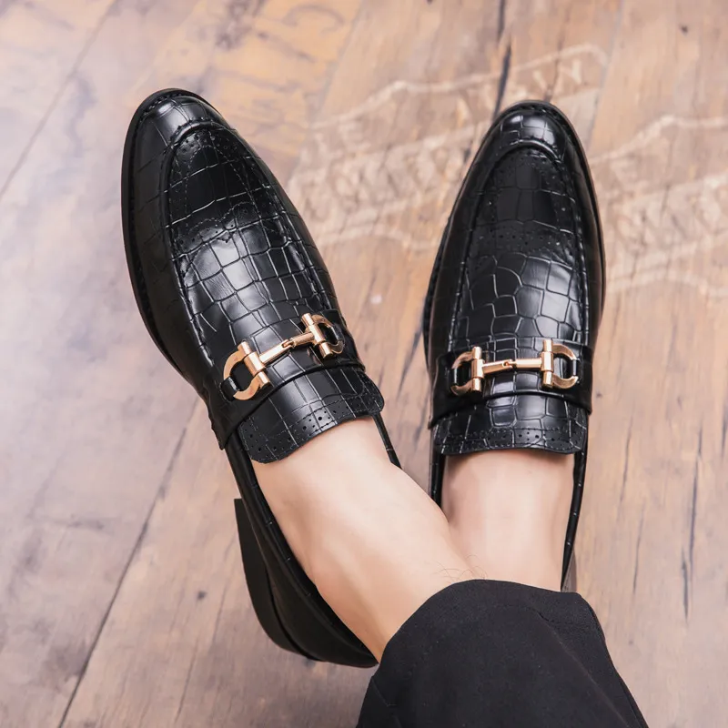open lace back dress Russet Men Loafers Leather Monk Strap Men's Dress Shoes Wedding Party Shoes 44