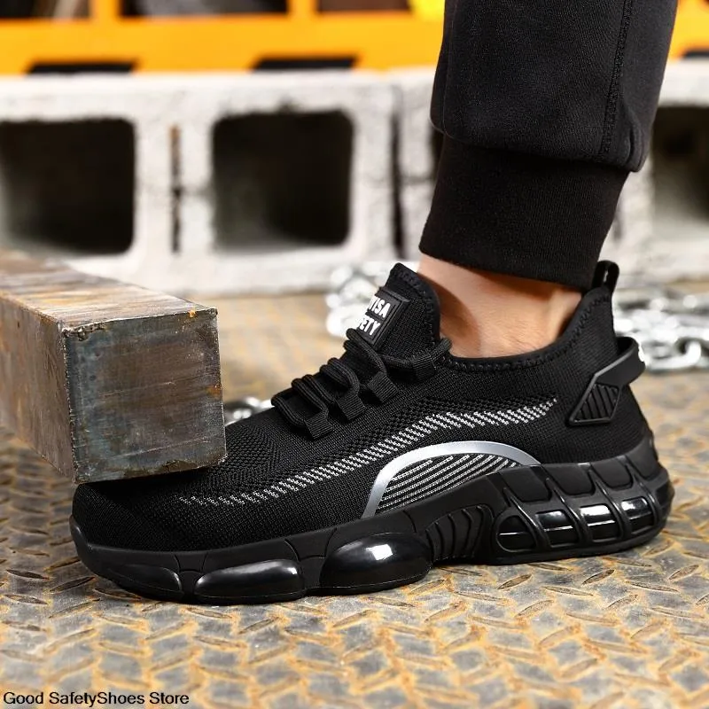 NITZ Lightweight Steel Toe Safety Shoes For Men & Women - Breathable