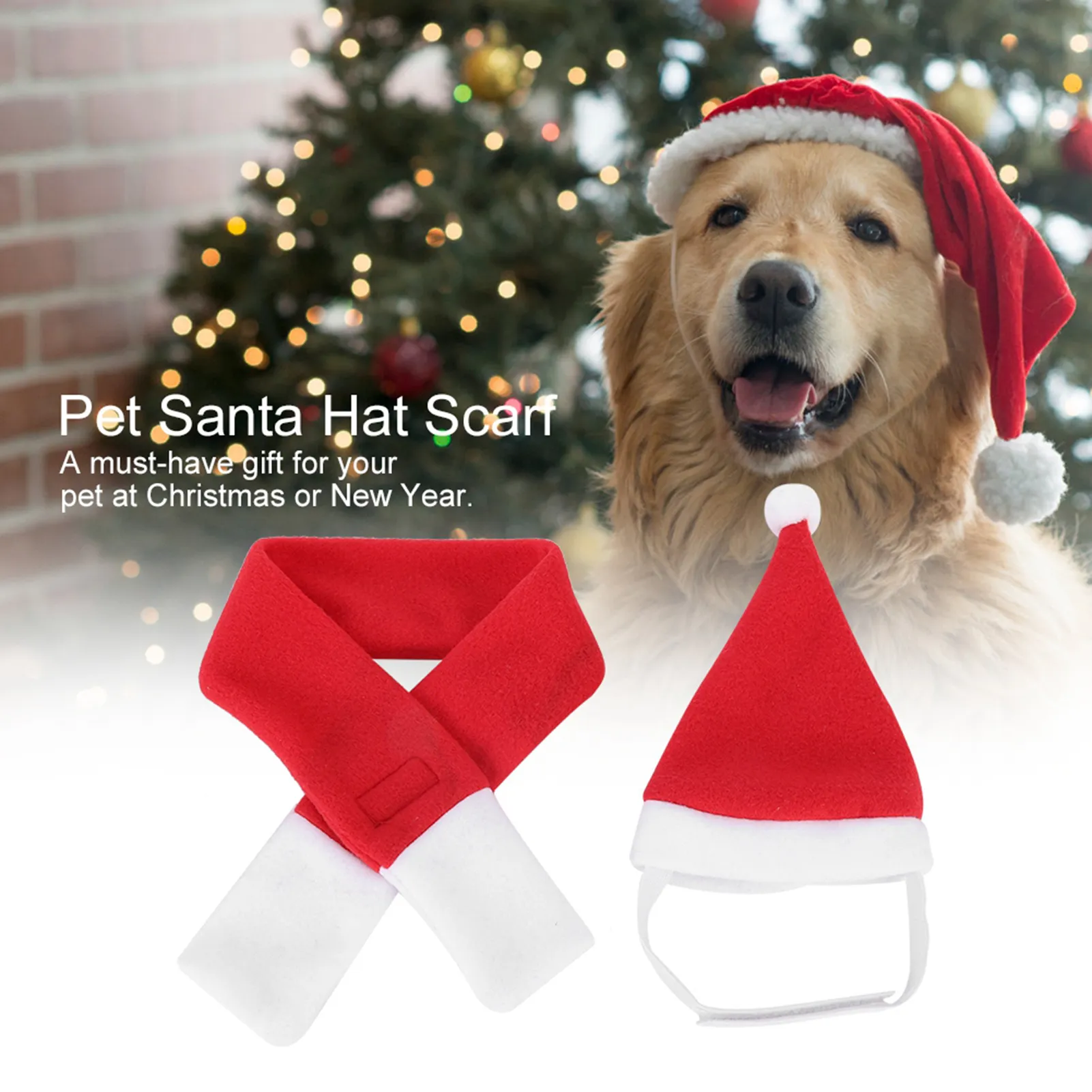 Bulk Dog Christmas Apparel Red Santa Pet Costume Set: Festive Xmas