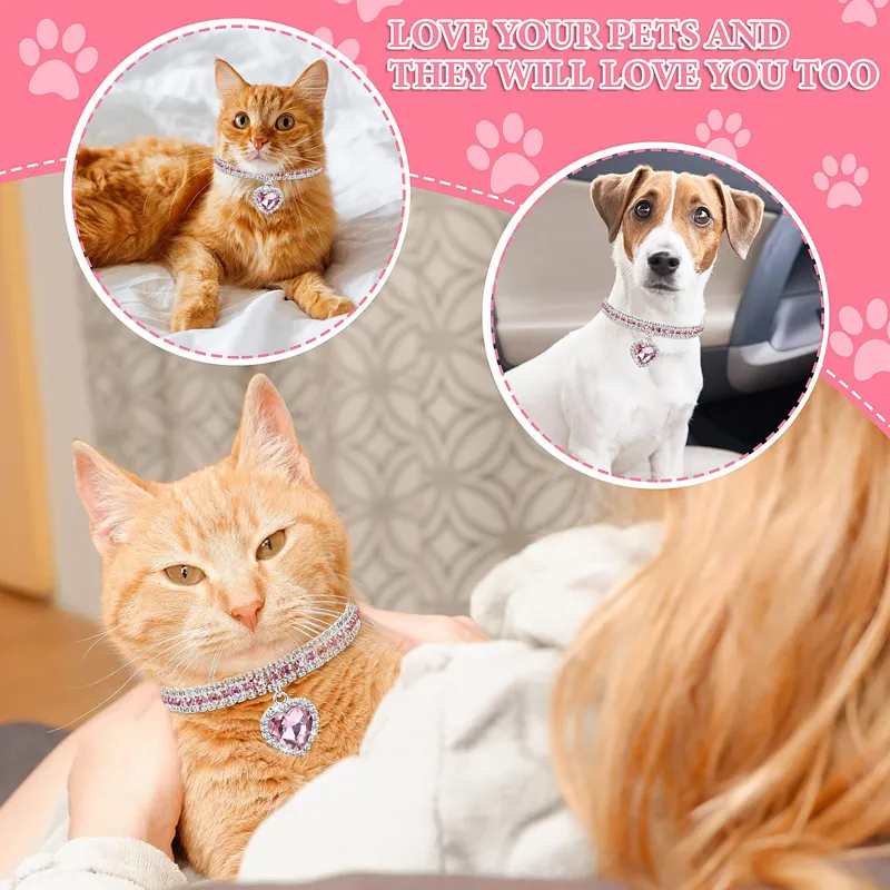 Dog Collars Charms Cat Pearl Collars Pet Plastic