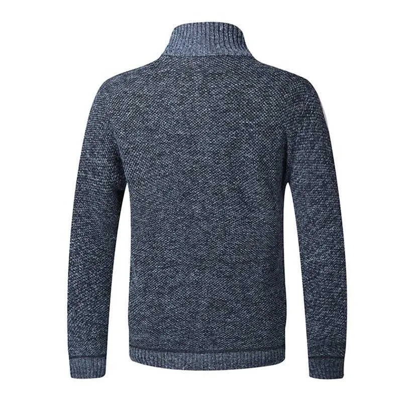 Men's warm cashmere wool zipper sweaters 2025