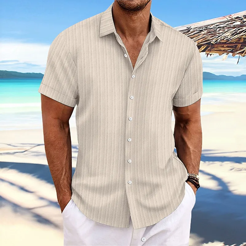 mens slim fit short sleeve dress shirts The Fishy Business - Short Sleeve Slim Fit Shirt main image 1