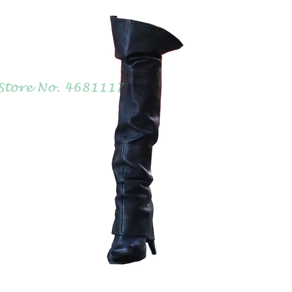 2022 Spring Fashion Womens Leather Knee High Boots Liz Earle