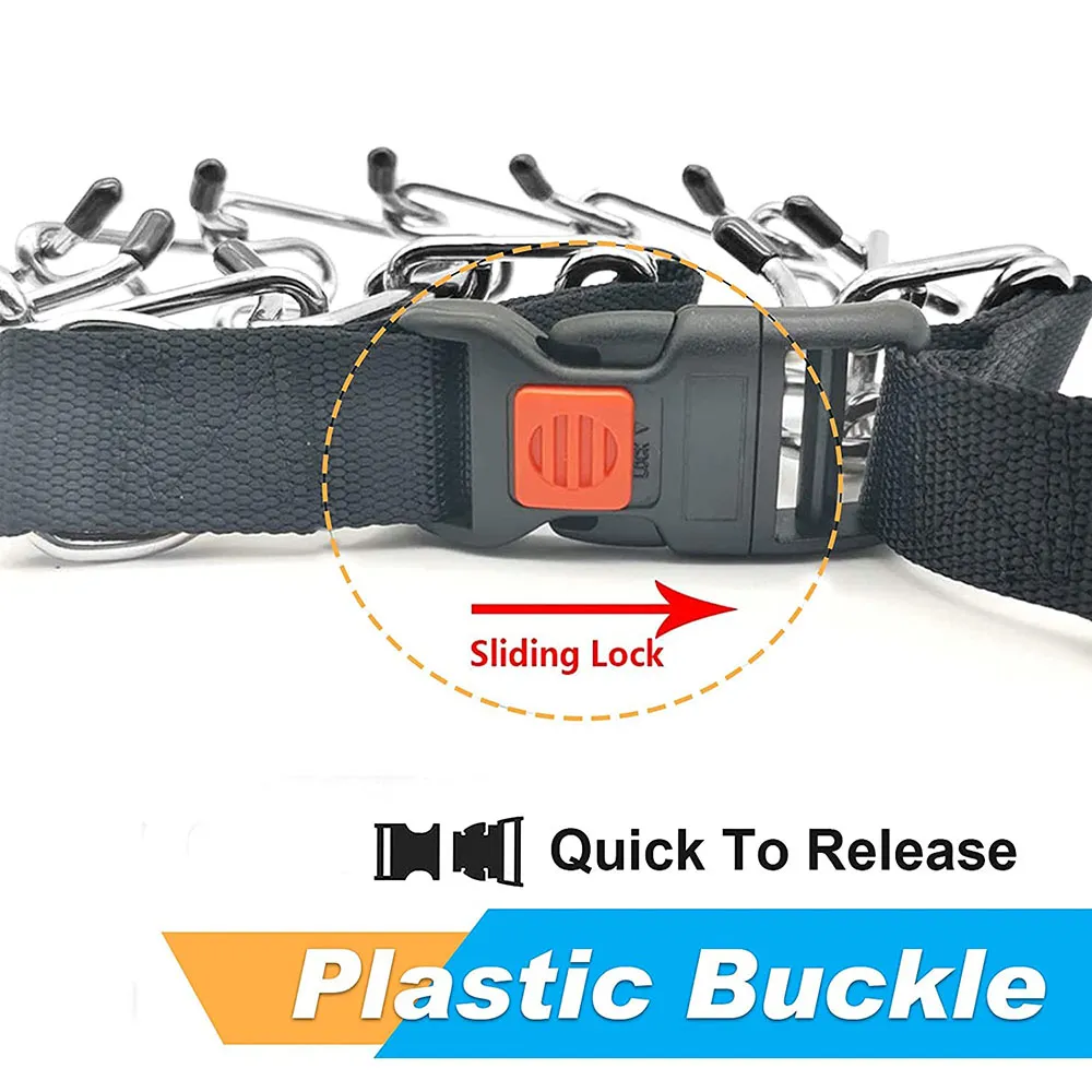 Pinch Collar for Dogs with Spikes Dog Training Collar with Quick Release  Buckle