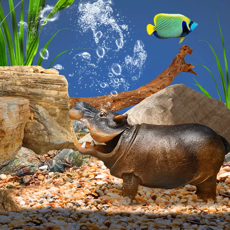 Fish Tank Decorations Hippo Resin Aquarium Bubbler to Remove Oil Film and  Increase Oxygen Levels from Dhgate Other Decorations - price 22.28
