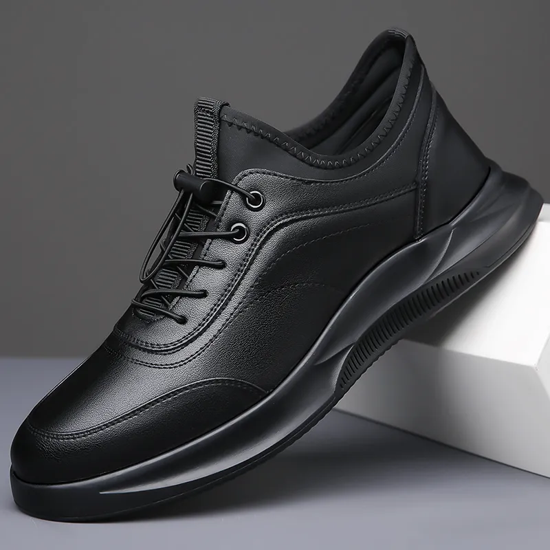 Quality High Brand Leather Casual Thick Elevated Height  display picture 1