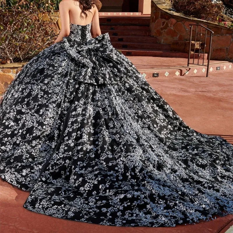 quinceanera dresses black and silver Quinceanera Collection 26060
