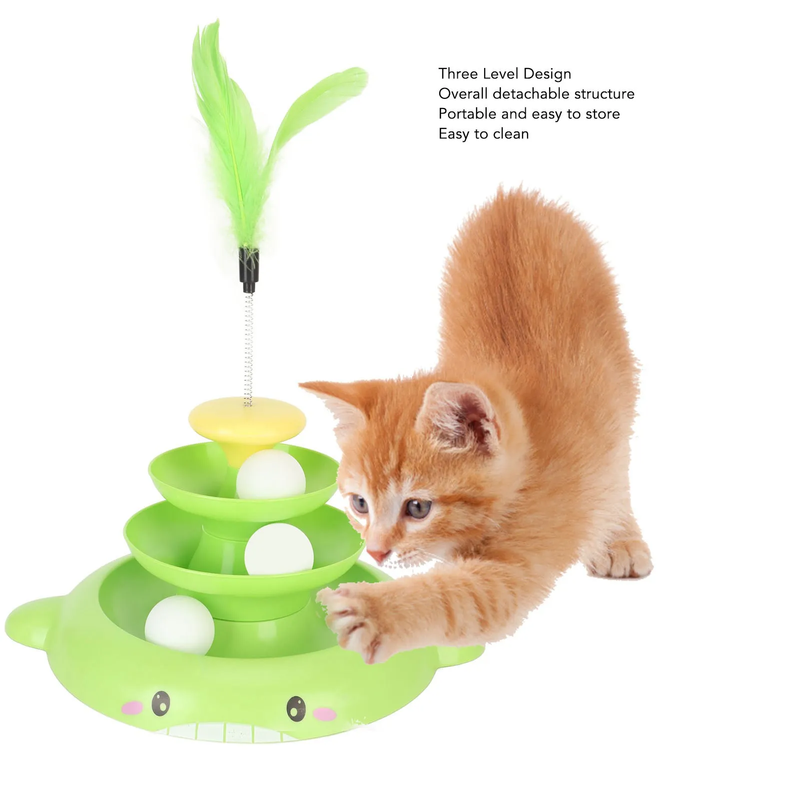 3 Levels Cat Toy Tower with Tracks and Balls for Interactive Intelligence  Training from Dhgate Cat Interactive & Electronic Toys - price 17.08