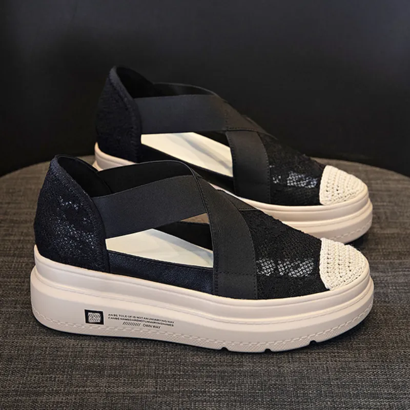 Women's Floral Crochet Espadrille Wedge Sandals with Lace Strap  Slingback, Elegant Comfortable