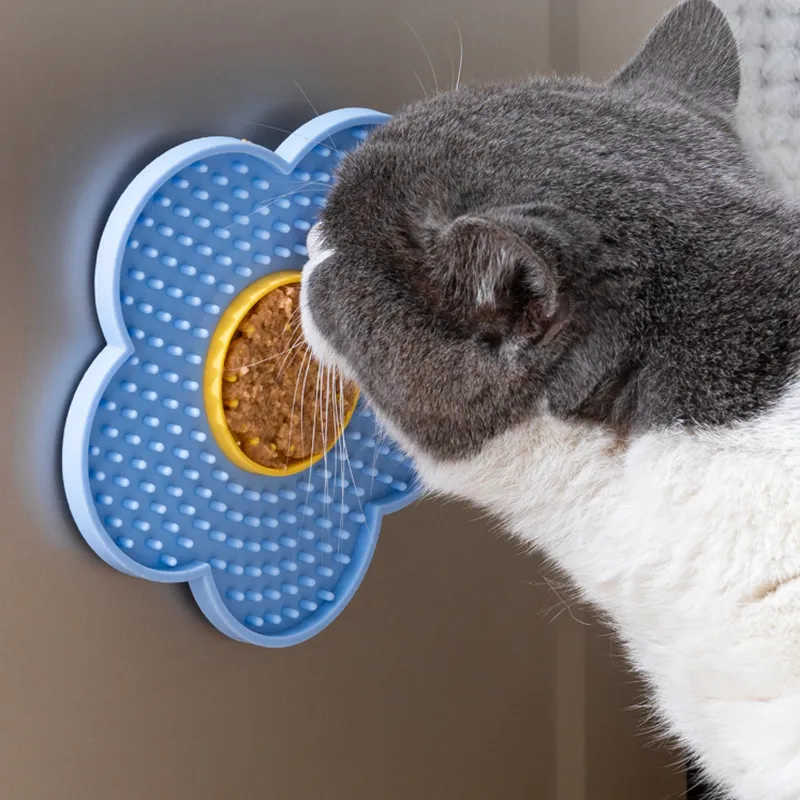 Lick Mat Per Cani Tappetino Lick Lawn Per Gatti - Silicone, Slow Feeding, Antiscivolo Tappetino Erba Gatto - 10