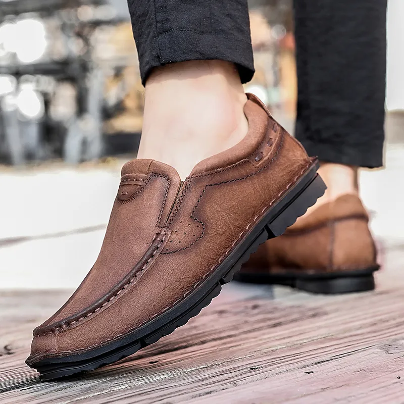 Mens handmade loafers deals